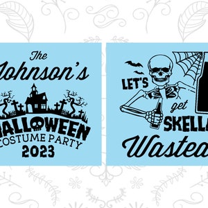 Halloween Favors, Halloween Can Coolers, Personalized Halloween, Halloween Party Supplies, Lets Get Skella Wasted, Costume Party 250014 image 4