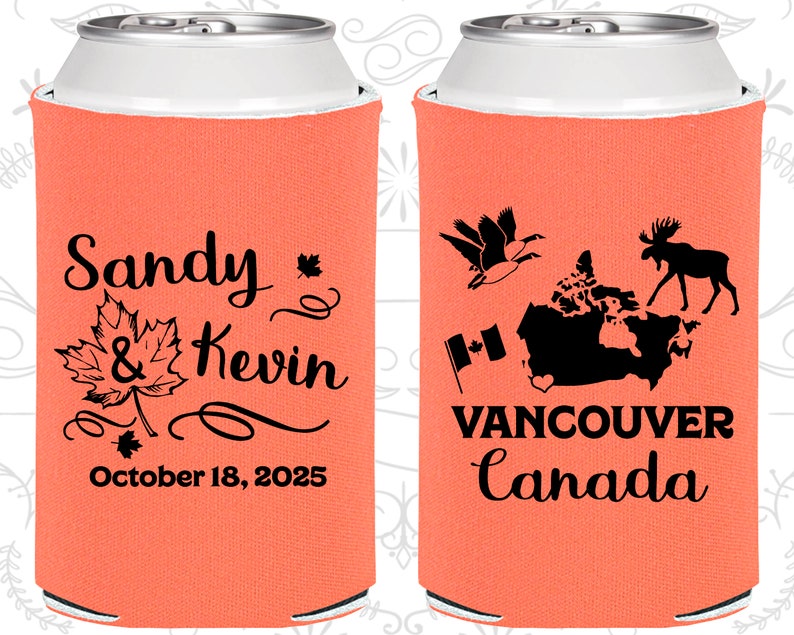 Canada Wedding Favors Coolies Destination Wedding Gift Etsy