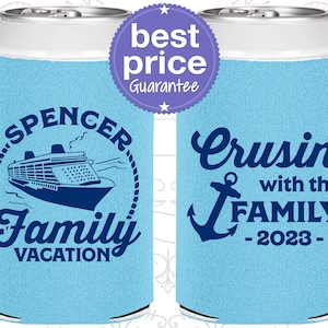 Family Gathering, Vacation Can Coolers, Family Vacation Favors, Cruise Party Favors, Cruising with the Family | 180037