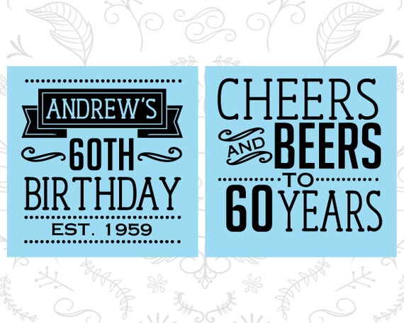 Cheers and Beers 60th Birthday Cups Birthday Cups Cheap Birthday Cup Favors 20001 Cheers to 60 Years