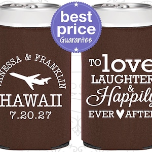 Wedding Favor Can Coolers, Custom Wedding Favors, Personalized Wedding Favors, Rehearsal Dinner Favors, Wedding Favors for Guest | 604