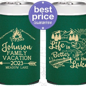 Family Vacation Gifts, Vacation Can Coolers, Lake House Gifts, Lake Vacation, Family Lake House, Life is better at the Lake (180011)