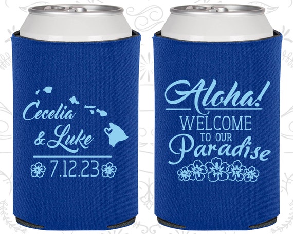 Aloha, Welcome to Our Paradise, Unique Wedding Favors, Floral Wedding favors, Aloha Wedding Favors, Hawaii Wedding Favors (465) Il_570xn