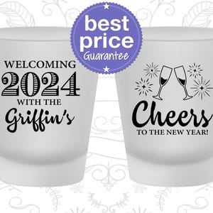 New Years Shot Glasses, New Years Party Favors, New Years 2025, Cheers to the New Year | 170029