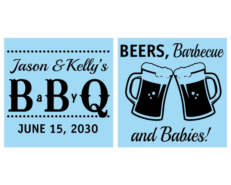 BBQ Baby Shower, Beer Baby Shower Favors, barbecue Baby Shower, Baby Welcome Party Favors | 90111 afbeelding 2