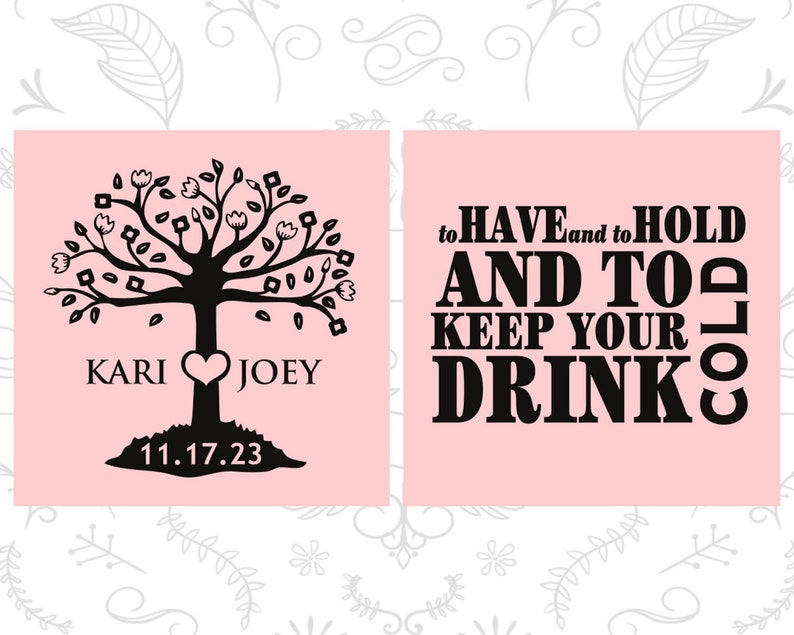 38 Wedding Love Tree To Have and To Hold and To Keep Your Drink Cold Wedding Tree Can Coolers Wedding Decoration