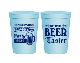 Oktoberfest Cups, Oktoberfest Party Favors, Oktoberfest Decor, Oktoberfest Party Decorations, Official Beer Taster | 240000
