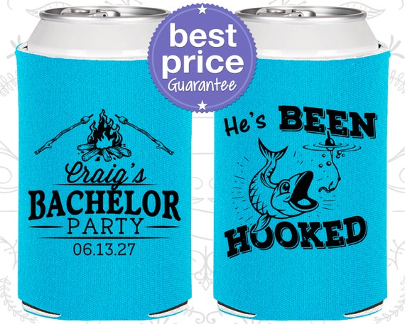 Fishing Bachelor Party, Bachelor Party Can Cooler, Camping