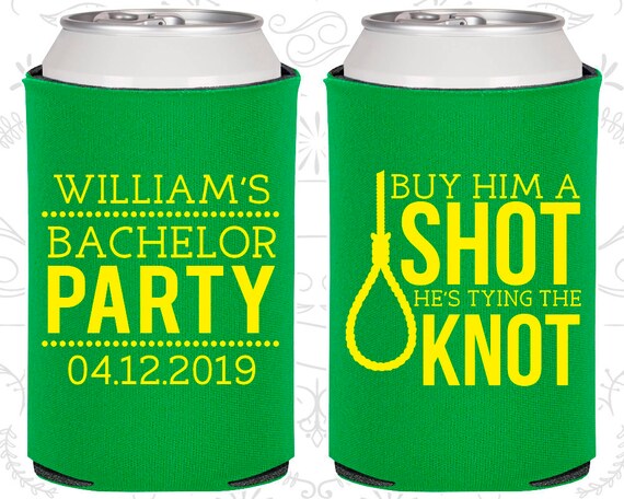 Buy him a shot, he is tying the knot, Custom Bachelor Decor, Country Bachelor Party, Bachelor Gifts (40051) Il_570xn