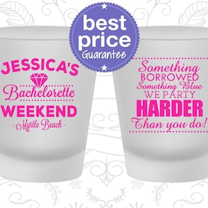 Bachelorette Shot Glasses, Bachelorette Shot Glass, Bachelorette Party Shot Glasses, Bachelorette Party Favors, Bachelorette Favors | 60028