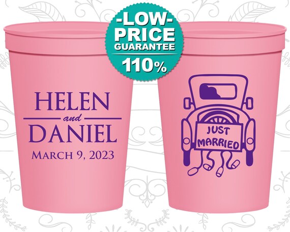 Custom Stadium Cups, Wedding Cups, Plastic Cups, Stadium Cups, Personalized Cups, Personalized Plastic Cups, Personalized Stadium Cups (C13) Il_570xn