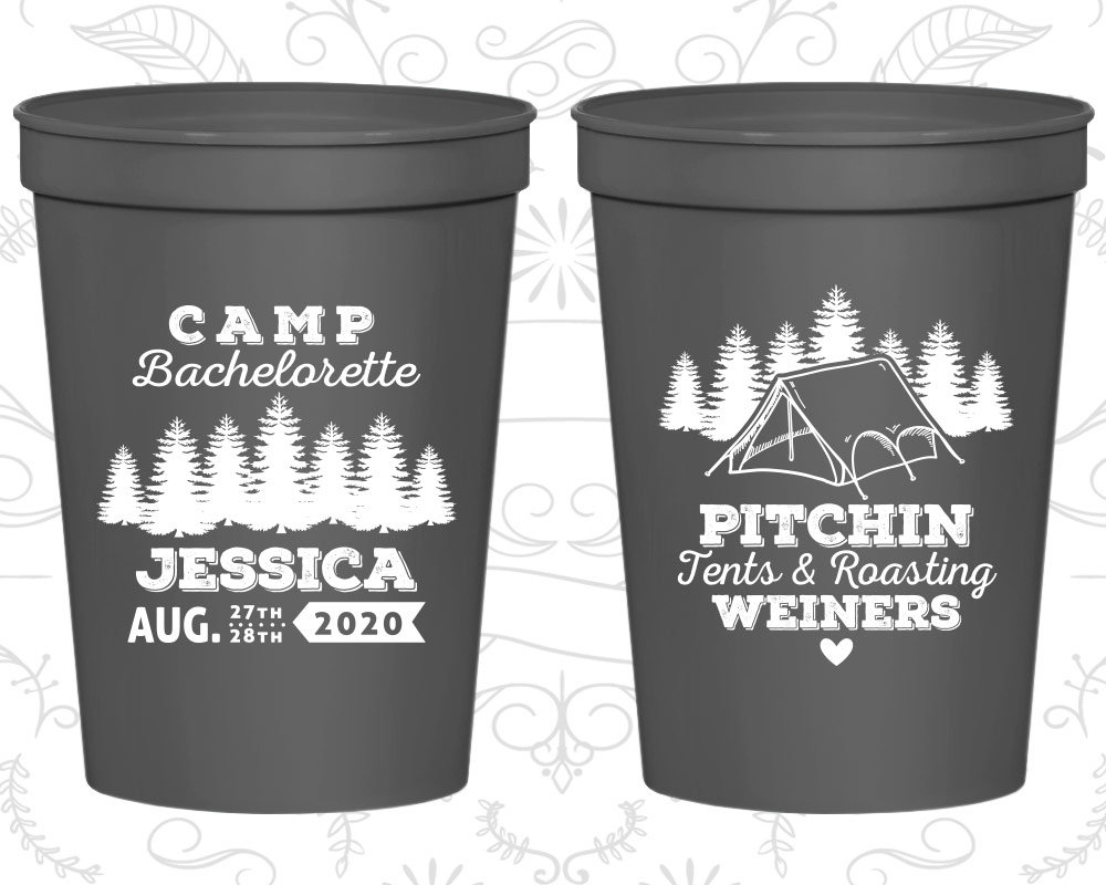 Camp Bachelorette Party Cups Custom Bachelorette Party Cup Etsy
