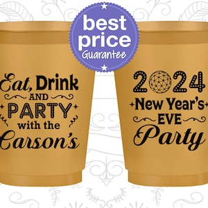 New Years Frosted Cups, New Years Eve Party Favors, New Years Eve Party Ideas, New Years Ball 170022 image 1