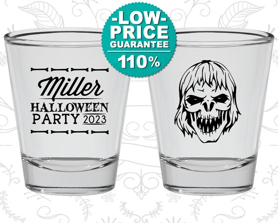 Halloween Shot Glass, Halloween Favors, Personalized Halloween, Halloween Party Supplies, Monster, Zombie (250024) Il_570xn