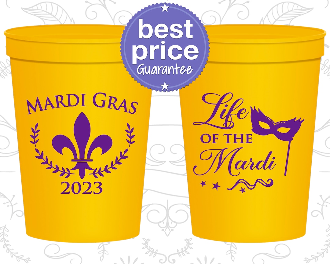 mardi gras favors cups