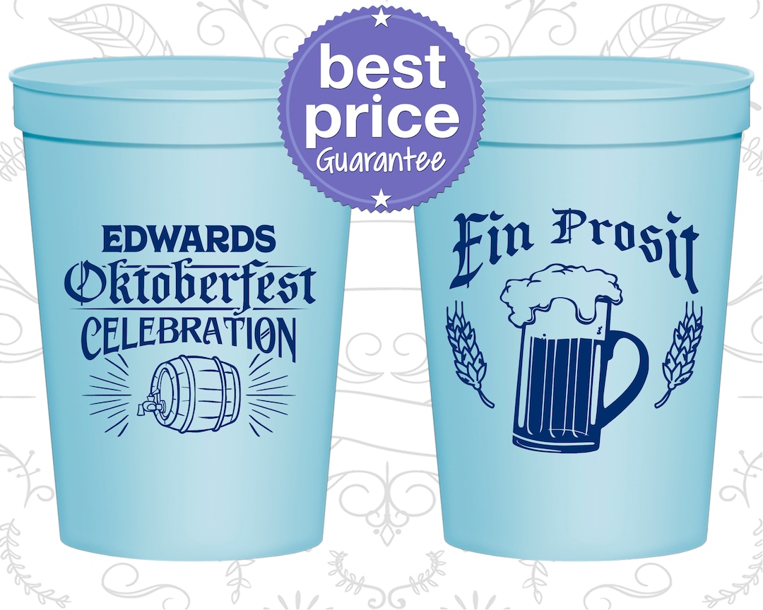 Oktoberfest Cups, Oktoberfest Party Favors, Oktoberfest Decor