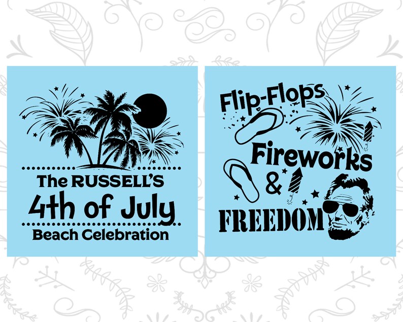 4th of July Party Cups, 4th of July Decorations, July 4th Party Decor, Fourth of July Favors, Flip Flops Fireworks and Freedom 220026 image 2