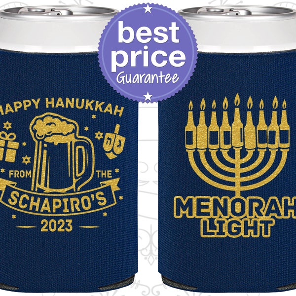 Hanukkah Party Favors, Hanukkah Can Coolers, Hanukkah Decorations, Hanukkah Gift, Chanukah Party Favors, Funny Hanukkah, Menorah (270028)