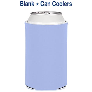 100 Pack - Blank Can Coolers Light Purple Blank Coolers Foam Can Holders Collapsible Bulk Beer Huggers DIY Crafts