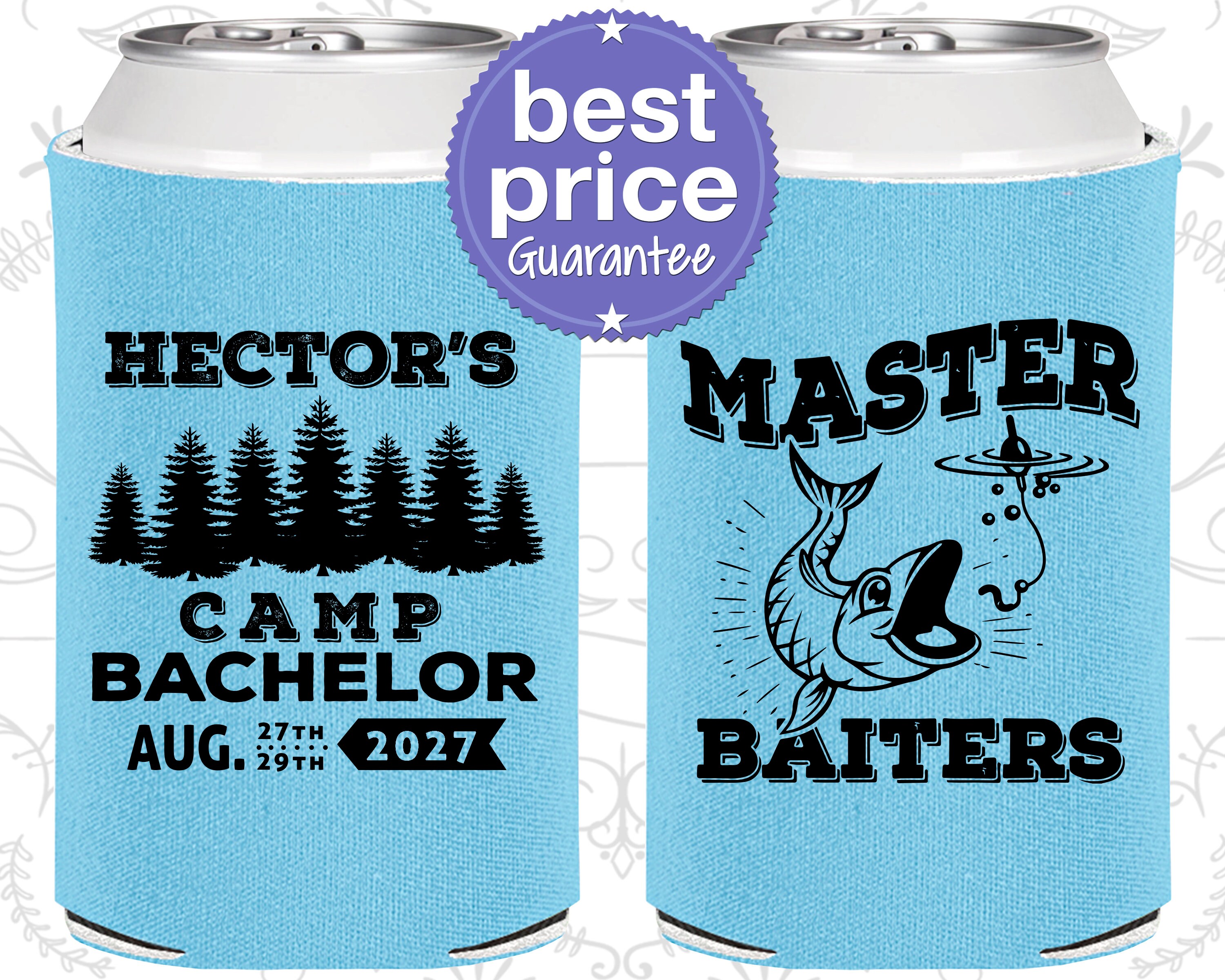 Fishing Bachelor Party, Bachelor Party Can Cooler, Camping Bachelor Party  Can Coolers, Stag Party Favors (C40096) by My Wedding Store