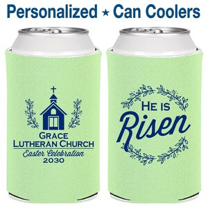 Easter Party Favors, Easter Can Coolers, Easter Party Gifts, Easter Décor, Easter Sunday, He is Risen | 210026