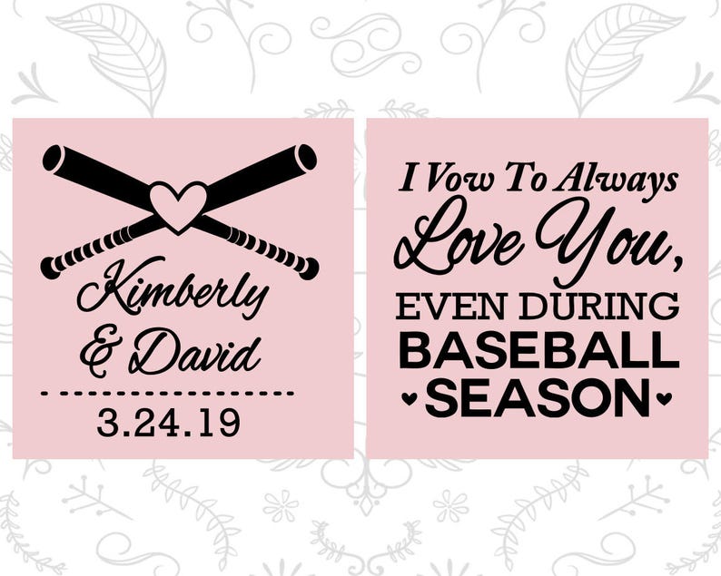 301 Fun Party Cups I Vow to Always Love You Even During Baseball Season Cheap Wedding Cups Baseball Wedding Cups