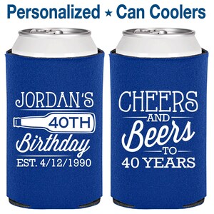 40th Birthday, 40th Birthday Favors, Cheap Birthday, Cheers to 40 Years, Cheers and Beers, Party Favors | 20002
