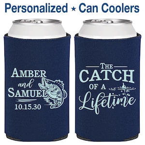 The Catch of a Lifetime, Wedding Ideas, Fisherman Gifts, Fisherman Wedding Favors, Fish and Hook,Fishing Wedding Favors Can Coolers | 246