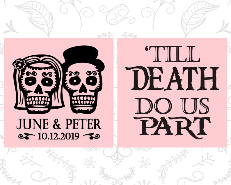 Till Death Do Us Part, Sugar Skull, Cheap Clear Cups, Day of the Dead, Candy Skull, Clear Plastic Cups 41 image 3