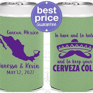 Custom Wedding Favors, Personalized Wedding Favors, Wedding Can Coolers, Rehearsal Favor, Unique Wedding Favors, Wedding Guest Favors | 241