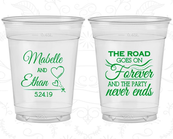 The Road Goes On Forever And The Party Never Ends Wedding Favor