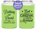 Wedding Favor Can Coolers, Eat Drink and Be Married, Wedding Can Coolers, Personalized Can Coolers, Custom Can Coolers (C30) 