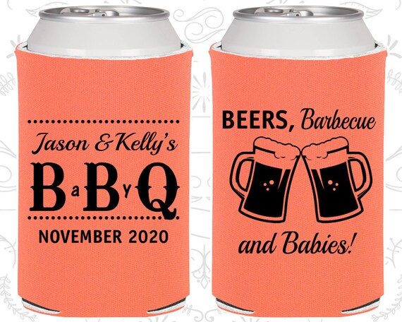 BBQ Baby Shower, Baby Shower Decorations, barbecue Baby Shower, Baby Shower Can Cooler, Baby Shower Supplies (C90111) Il_570xn