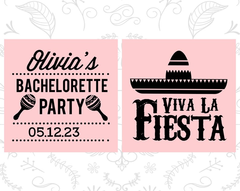 Mexican Bachelorette Party Favors 60001 Fiesta Bachelorette Party Favors Custom Bachelorette Viva La Fiesta Bachelorette Favors