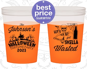 Halloween Color Changing Cups, Halloween Favors, Halloween Party Supplies, Lets Get Skella Wasted, Costume Party (250014)