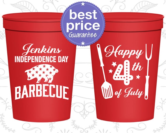 4th of July Cups, 4th of July Favors, July 4th Party Ideas, Fourth of July Decor, 4th of July Barbeque, Happy 4th of July (220001) Il_570xn