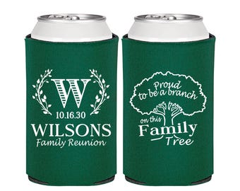 Family Reunion Gifts, Family Reunion Can Coolers, Family Reunion Party Ideas, Family Tree, Monogram Family Reunion | 160056