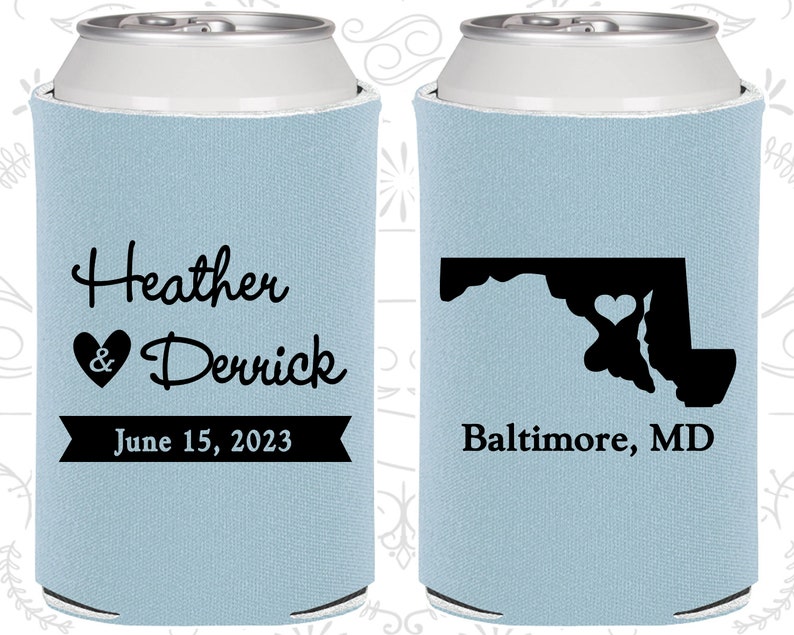 Maryland Wedding Gifts Coolies Destination Wedding Favors Etsy