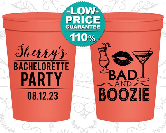 Bachelorette Party Cups, Custom Bachelorette Cups, Bachelorette Plastic Cups, Bachelorette Stadium Cups, Bachelorette Party Favors (C60156) Il_570xn