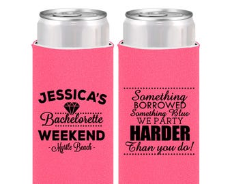 Bachelorette Party Can Coolers, Bachelorette Weekend, Bachelorette Party Favors, Bachelorette Favors, Bachelorette Can Cooler | 60028