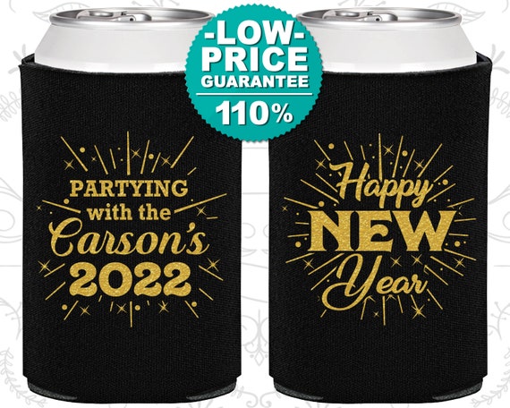 New Years Eve Party Favors, New Years Can Coolers, New Years Eve Gifts, Happy New Year (170020) Il_570xn