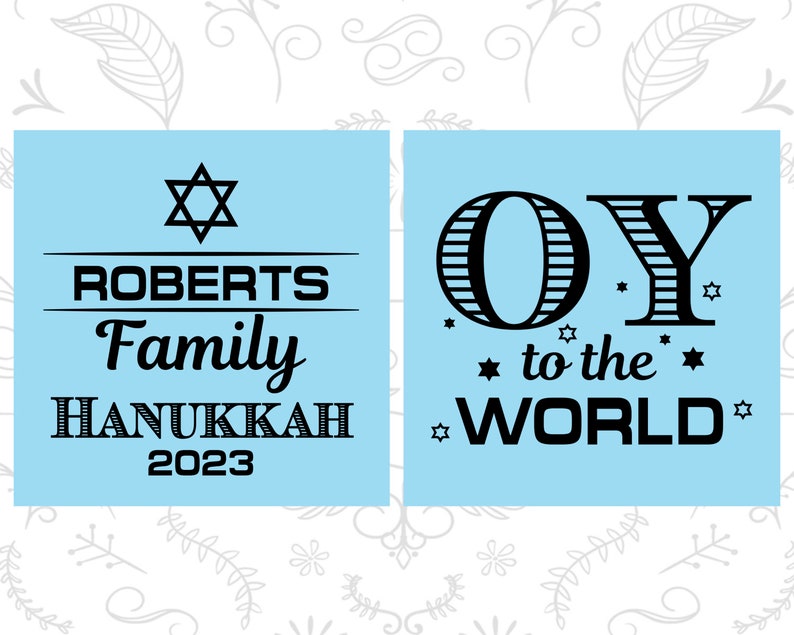 Hanukkah Cups, Hanukkah Party Favors, Hanukkah Decorations, Hanukkah Gift, Hanukkah Décor, Oy to the World, Chanukah Cups 270000 image 2