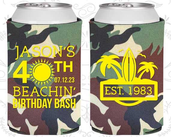40th Birthday, 40th Birthday Favors, Cheap Birthday Favors, Beach Birthday Favors, Tropical Birthday, Birthday Party Favors (20212) Il_570xn