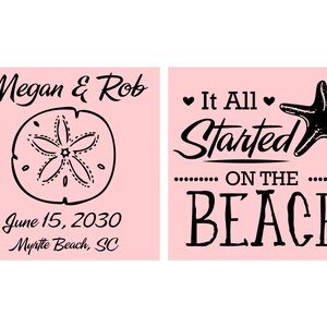 Beach Wedding Favors, Wedding Favor Can Coolers, Outdoor Wedding Favors, Custom Can Coolers, Personalized Can Coolers | 298 image 2