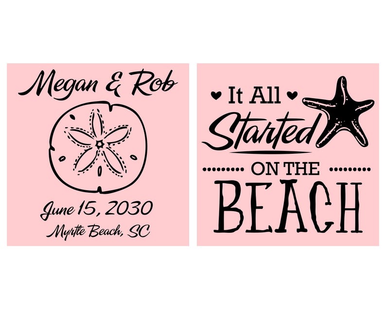 Beach Wedding Favors, Wedding Favor Can Coolers, Outdoor Wedding Favors, Custom Can Coolers, Personalized Can Coolers | 298 image 2