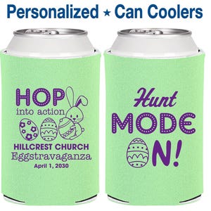 Easter Party Favors, Easter Can Coolers, Easter Party Ideas, Easter Décor, Easter Egg Hunt, Hunt Mode On, Easter Bunny | 210000