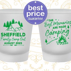 Family Vacation Shot Glass, Vacation Favors, Vacation Party Favors, Family Camping Trip, Camping Vacation | 180015