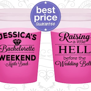 Bachelorette Color Changing Cups, Bachelorette Party Cups, Bachelorette Plastic Stadiuim Cups, Bachelorette Party Favors | 60107