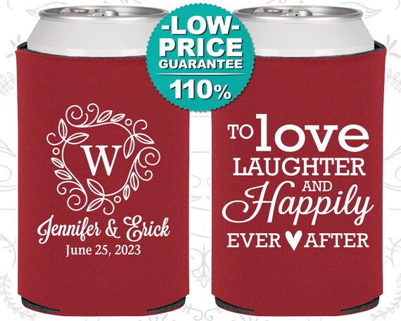 Custom Wedding Favor Can Coolers, Personalized Wedding Favors, Wedding Favors, Wedding Rehearsal Dinner Favors, Wedding Reception (C61) Il_570xn