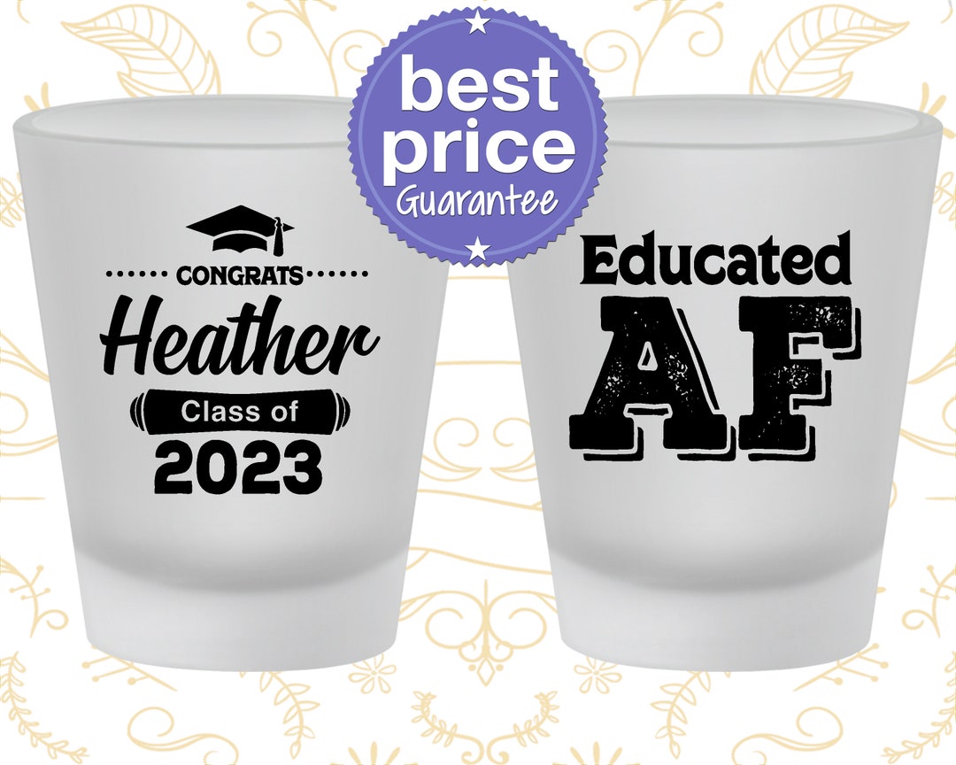 Graduation Shot Glasses, Graduation Favors, Grad Party Decorations